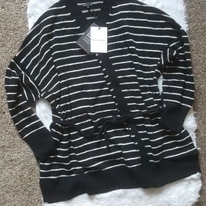 Who What Wear black and white Sweater Cardigan Size 2X EUC